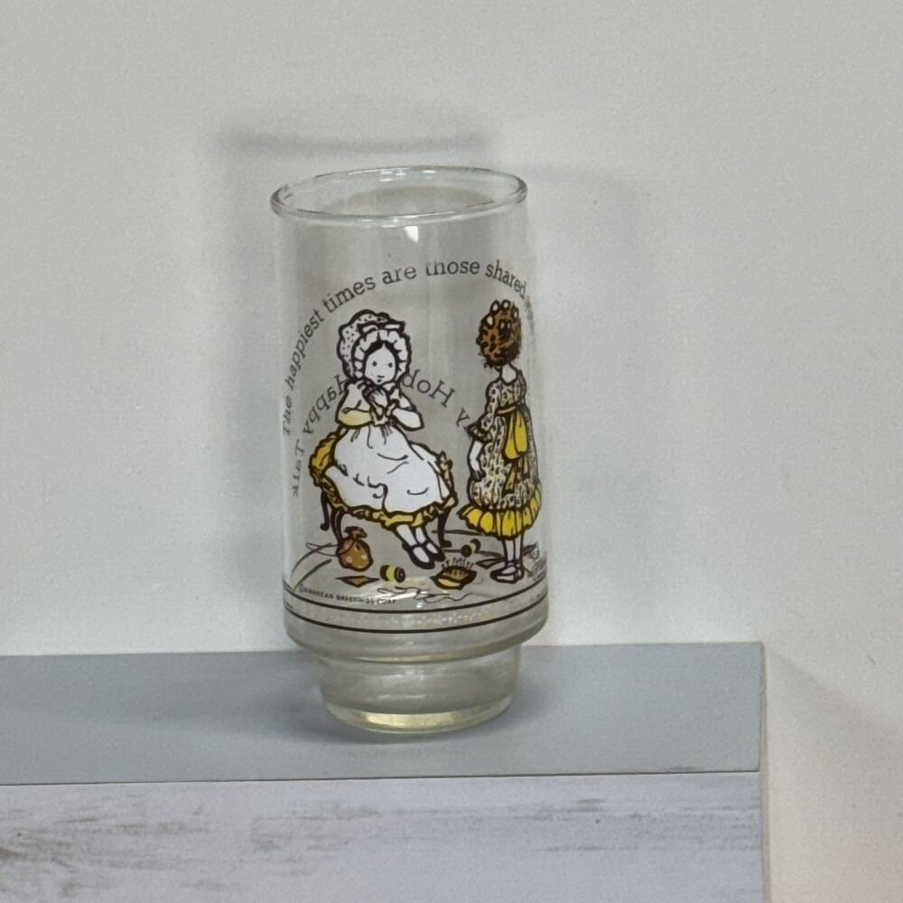 Vintage‎ 1970s Holly Hobbie Happy Talk Coca-Cola Glass American Greetings
